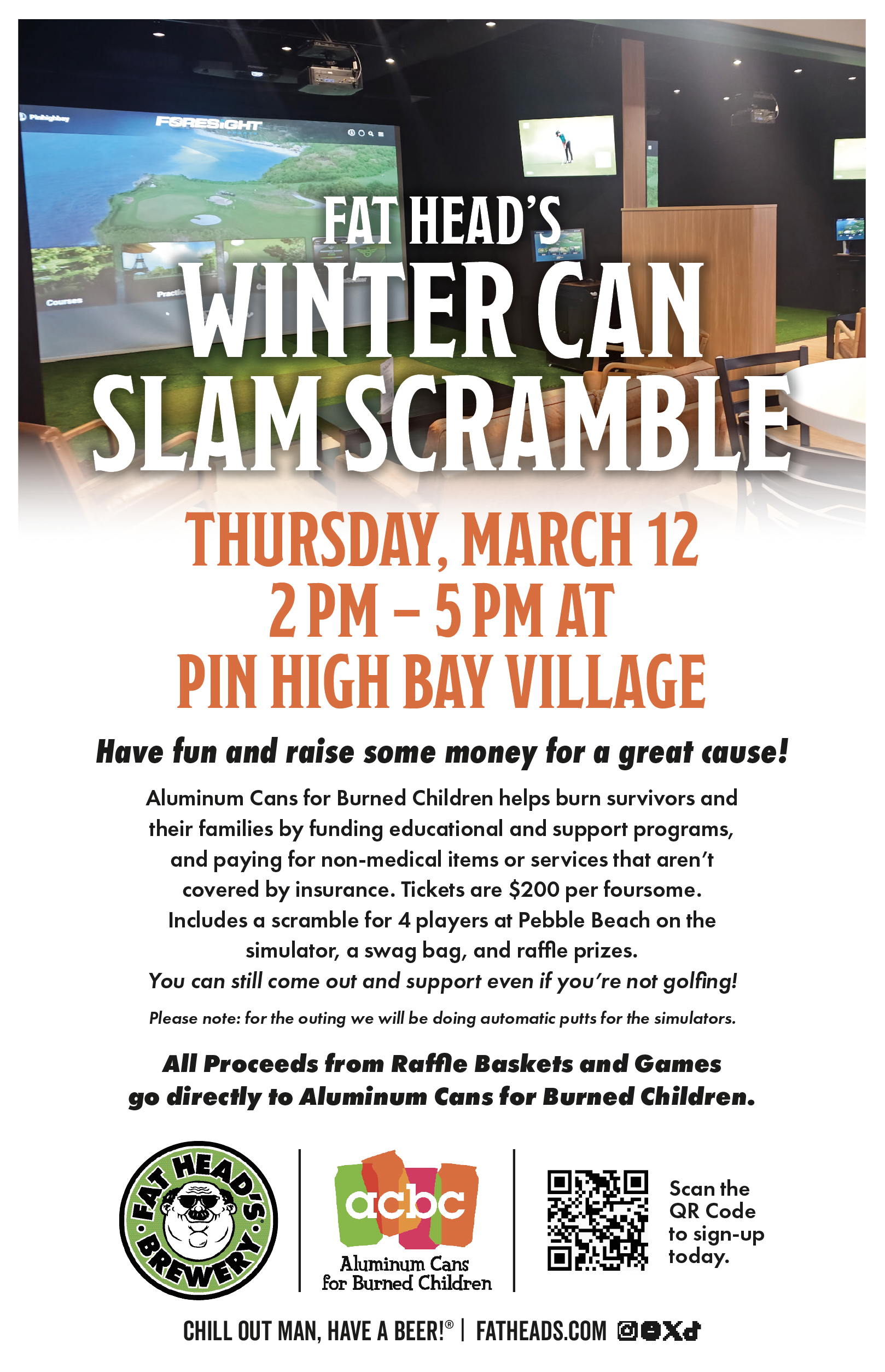 Fat Head's Winter Can Slam Scramble Benefiting Aluminum Cans for Burned Children