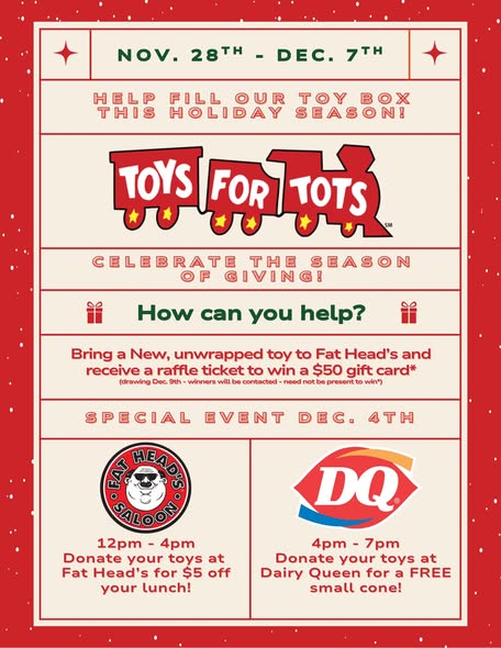 TOYS FOR TOTS!