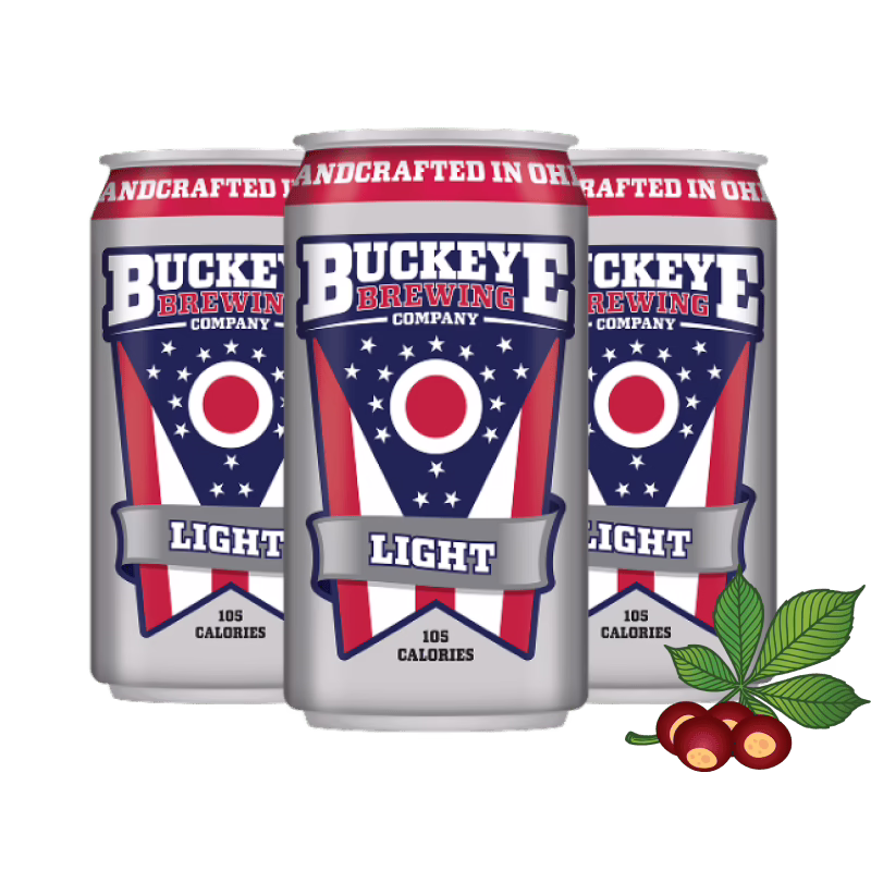 Buckeye Brewing Company Buckeye Light cans