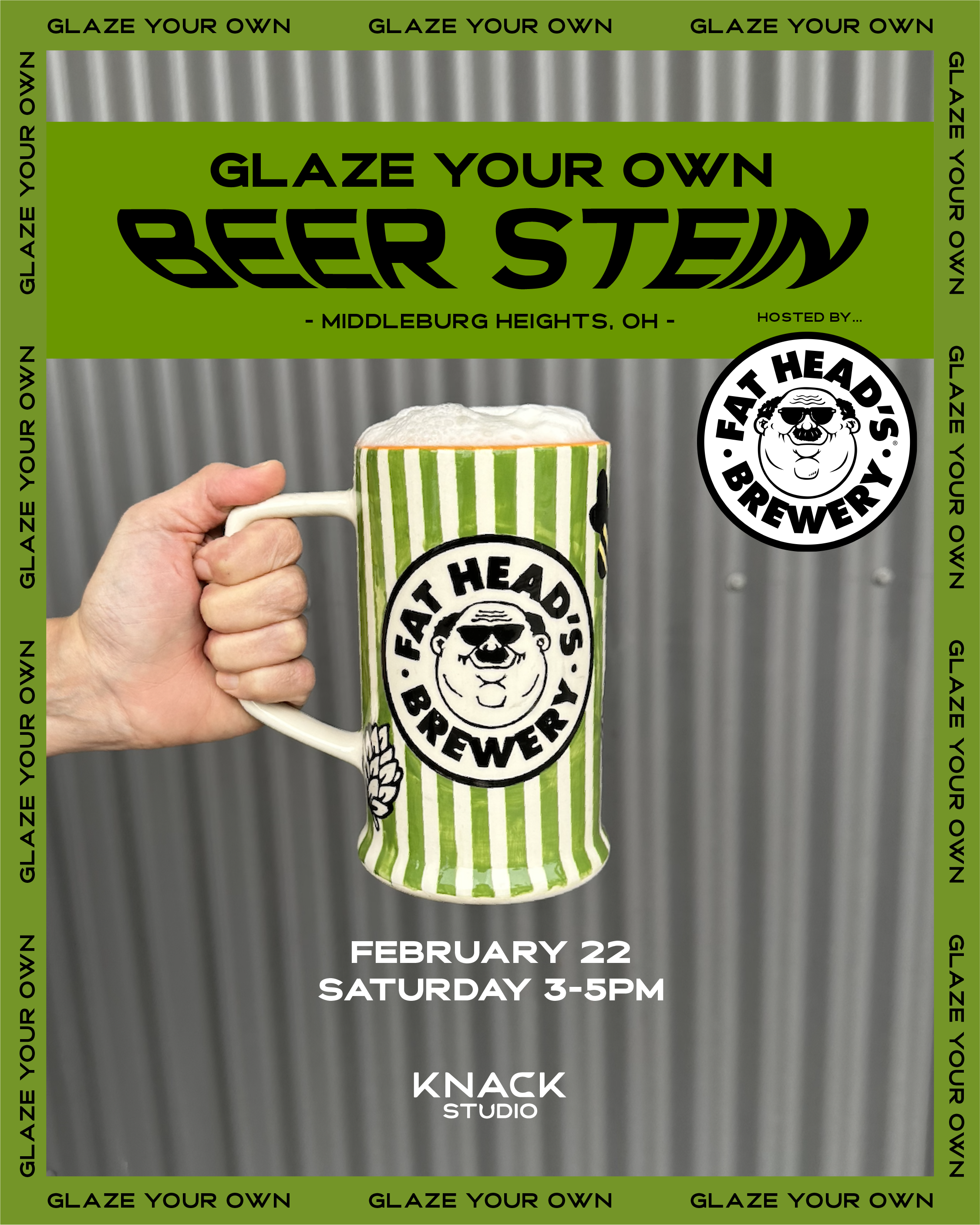 Glaze your OWN Beer Stein