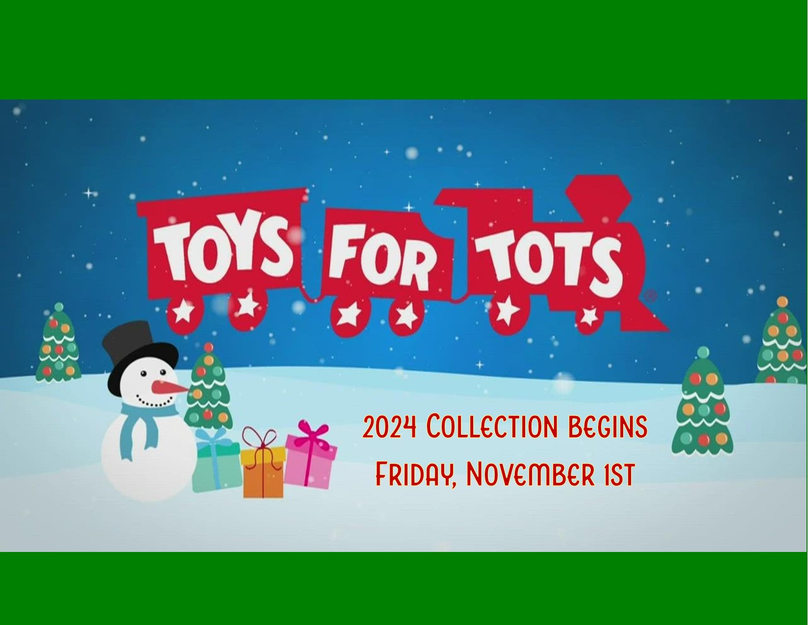 2024 Toys for Tots Collection Begins