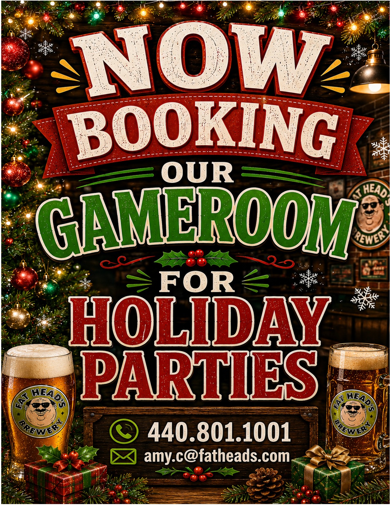 It's Not too Soon to Book! December Dates are Starting to Fill!